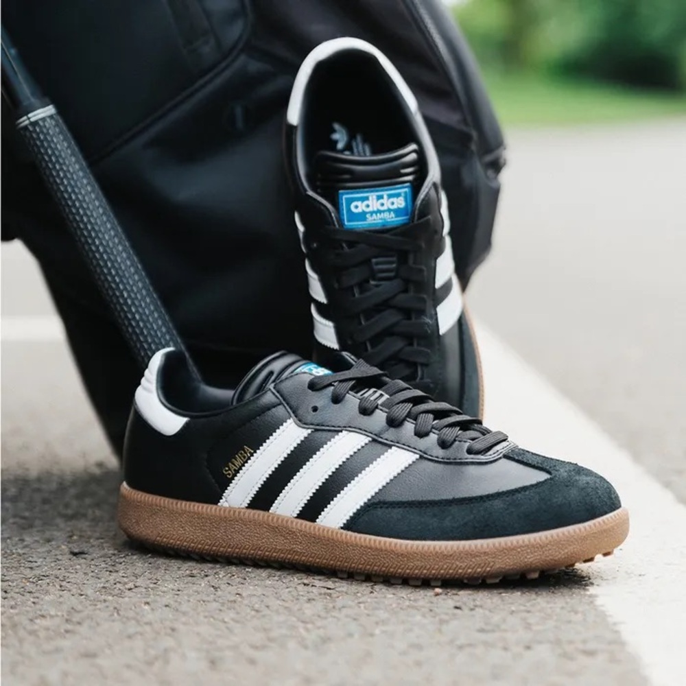 Adidas Samba OG Golf Shoes Men's Size 9.5 Black White Athletic Casual Sneakers